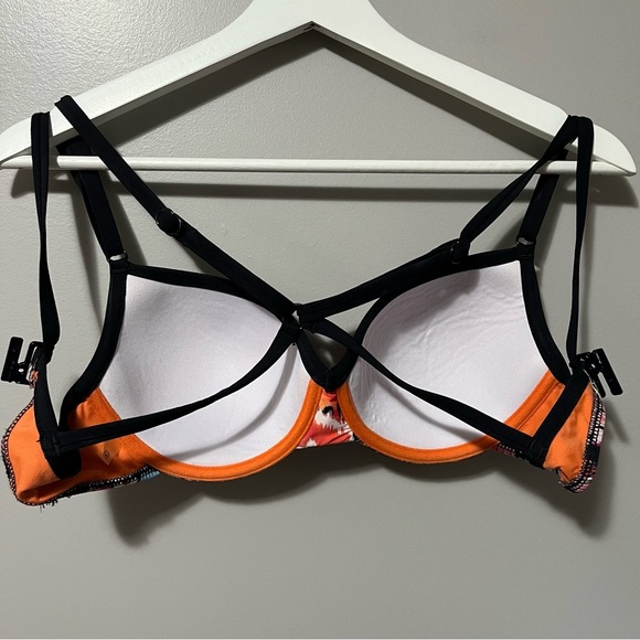 Seafolly Beach Gypsy Scuba Bikini Set Hipster Bottom Lightly Padded Top - Picture 14 of 16